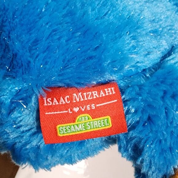 Isaac Mizrahi x Sesame Street Cookie Monster Glitter Stuffed Animal Plush Toy - Picture 11 of 13